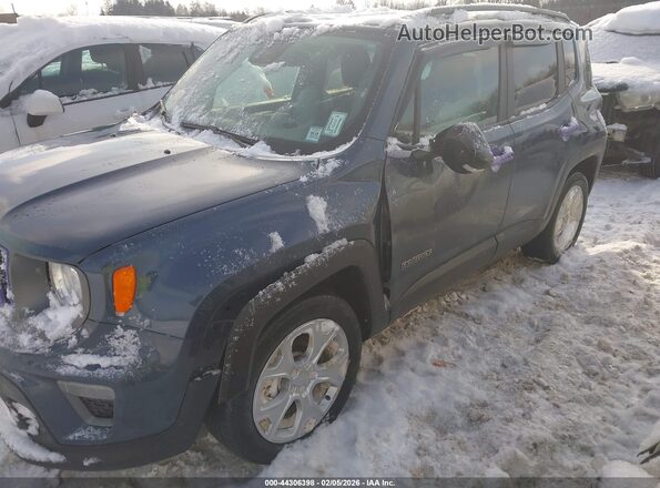 ZACNJDD17NPN72534 2022 JEEP RENEGADE Синий Вид спереди