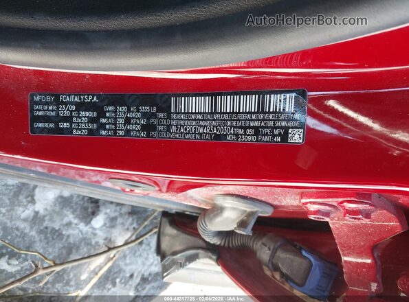 ZACPDFDW4R3A20304 2024 DODGE OTHER Red ძრავის განყოფილების ხედი