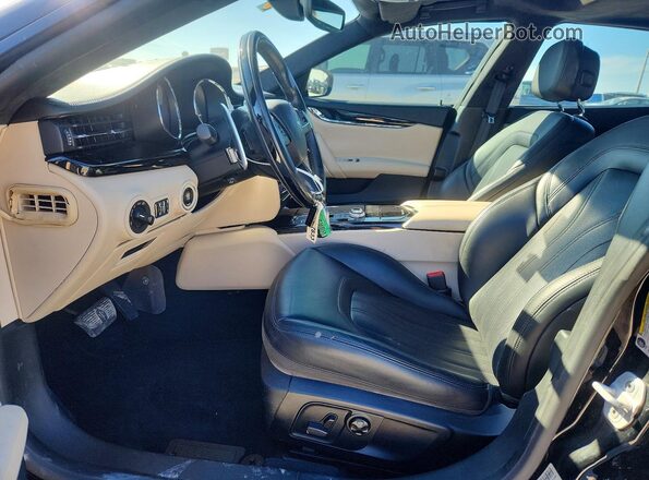 ZAM56PPL6H1211718 2017 MASERATI QUATTROPOR Black Front interior view