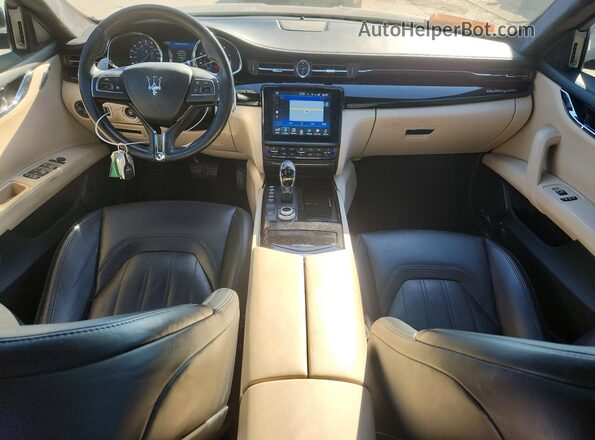 ZAM56PPL6H1211718 2017 MASERATI QUATTROPOR Black Dashboard view