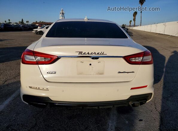 ZAM56PPS8J1276857 2018 MASERATI QUATTROPOR White Հետևի տեսք