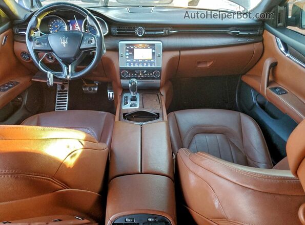 ZAM56RPA3G1182431 2016 MASERATI QUATTROPOR Black Առջևի վահանակի տեսք