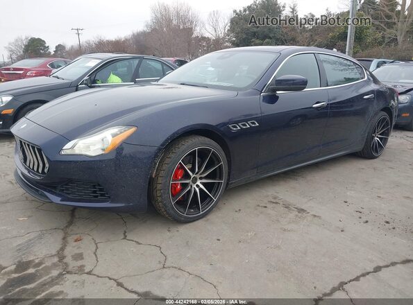 ZAM56RPA6H1211468 2017 MASERATI QUATTROPOR Blue Передня ліва чверть