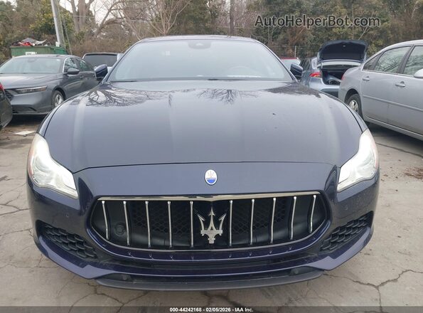 ZAM56RPA6H1211468 2017 MASERATI QUATTROPOR Blue Вид спереду