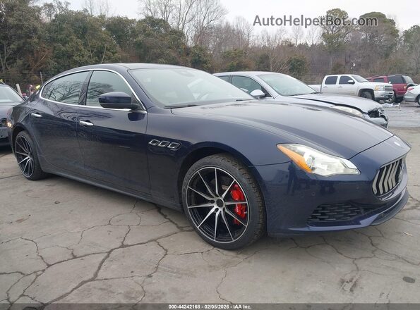 ZAM56RPA6H1211468 2017 MASERATI QUATTROPOR Blue Вид задньої частини салону