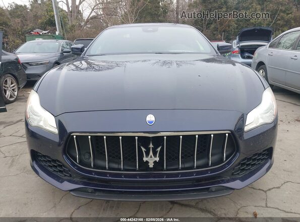 ZAM56RPA6H1211468 2017 MASERATI QUATTROPOR Blue Вид щитка приладів