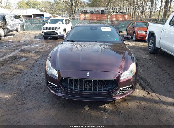 ZAM56RPL8H1226474 2017 MASERATI QUATTROPOR Maroon Vista frontal