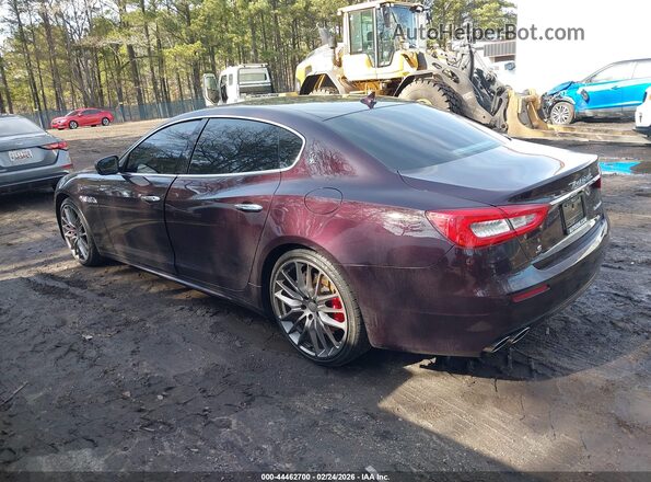 ZAM56RPL8H1226474 2017 MASERATI QUATTROPOR Maroon Trasero izquierdo