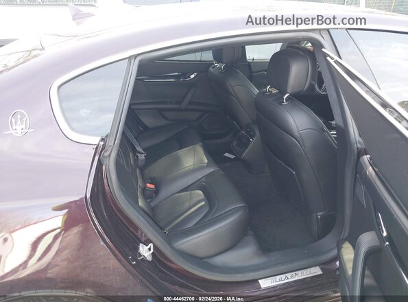 ZAM56RPL8H1226474 2017 MASERATI QUATTROPOR Maroon Vista de la etiqueta del VIN