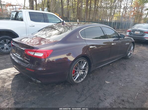 ZAM56RPL8H1226474 2017 MASERATI QUATTROPOR Maroon Trasero derecho