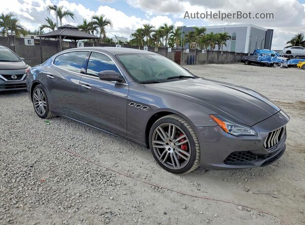 ZAM56YPA0J1274081 2018 MASERATI QUATTROPOR Серый Передняя правая четверть