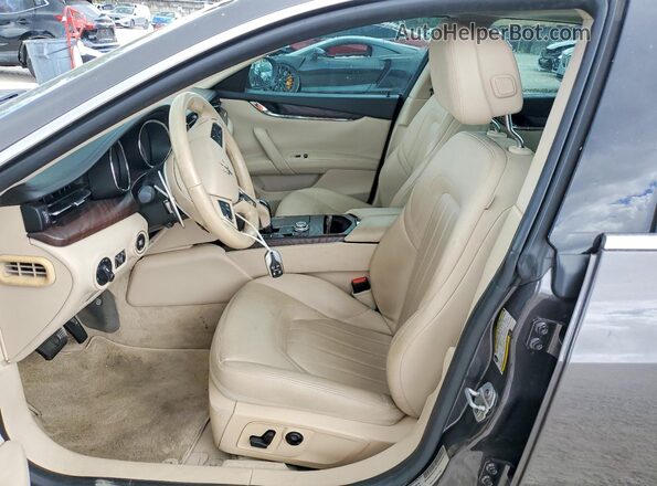 ZAM56YPA0J1274081 2018 MASERATI QUATTROPOR Серый Вид салона спереди