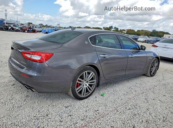 ZAM56YPA0J1274081 2018 MASERATI QUATTROPOR Серый Задняя правая четверть