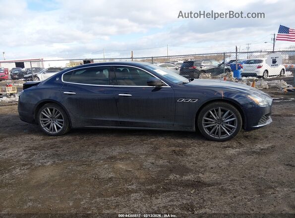 ZAM56YPL2M1376150 2021 MASERATI QUATTROPOR Blue Widok wnętrza z tyłu