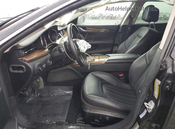 ZAM56YPL3J1291801 2018 MASERATI QUATTROPOR Charcoal Widok wnętrza z przodu
