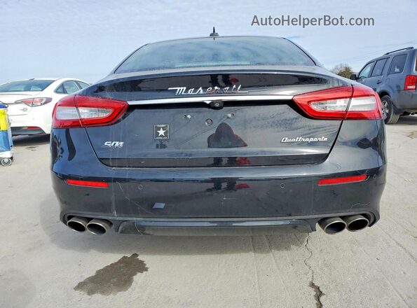 ZAM56YRA5J1286580 2018 MASERATI QUATTROPOR Black Widok z tyłu