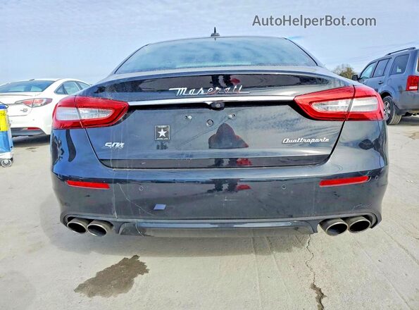 ZAM56YRA5J1286580 2018 MASERATI QUATTROPOR Black Вид ззаду