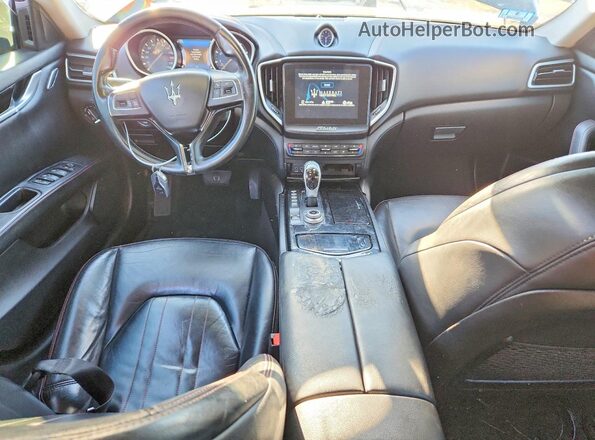 ZAM57RTA5H1213277 2017 MASERATI GHIBLI Black Vista del salpicadero