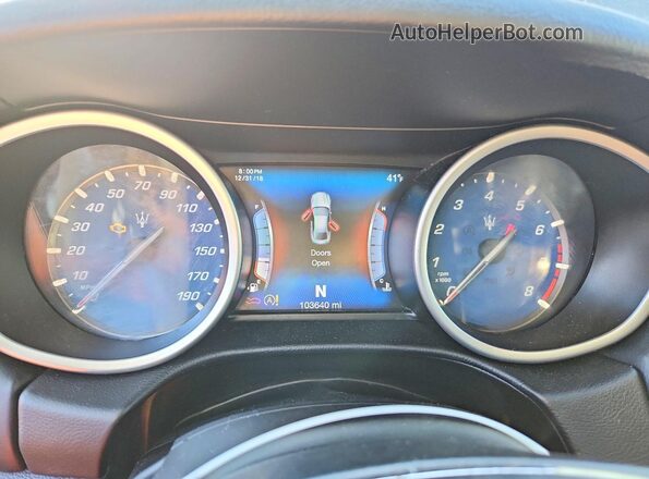 ZAM57RTA5H1213277 2017 MASERATI GHIBLI Black Vista del cuadro de instrumentos