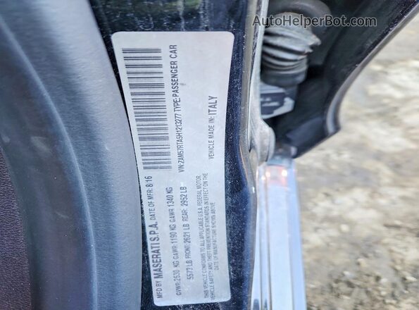 ZAM57RTA5H1213277 2017 MASERATI GHIBLI Black Vista del compartimento del motor