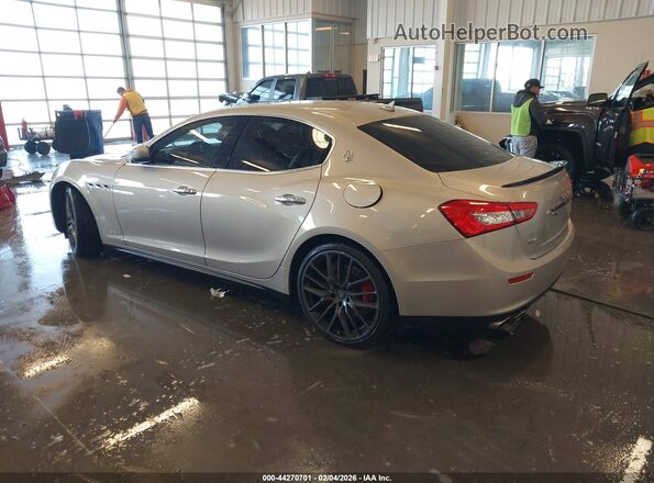 ZAM57RTA7H1240545 2017 MASERATI GHIBLI Серебряный Задняя левая четверть