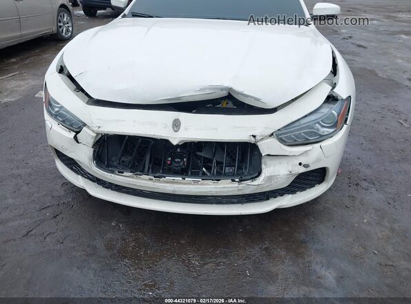 ZAM57RTL1H1227470 2017 MASERATI GHIBLI White Front view