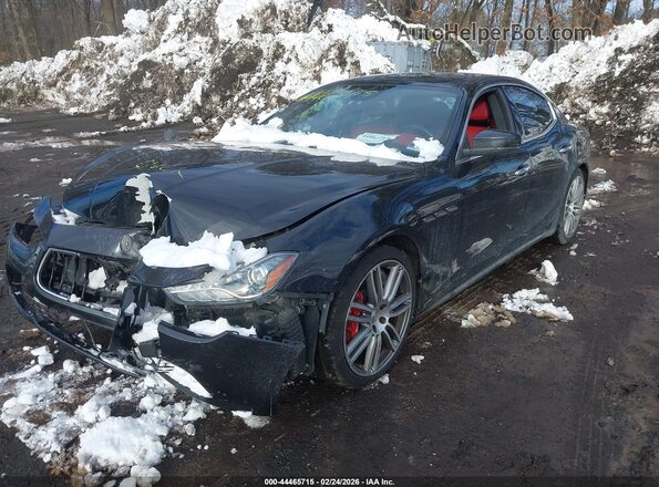ZAM57RTLXH1221571 2017 MASERATI GHIBLI Black Przód lewy