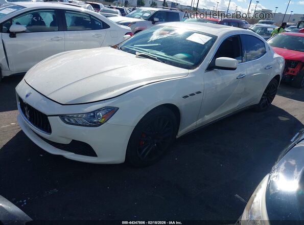 ZAM57XSA4G1175724 2016 MASERATI GHIBLI White Przód lewy