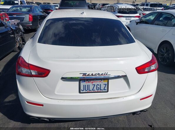 ZAM57XSA4G1175724 2016 MASERATI GHIBLI White 