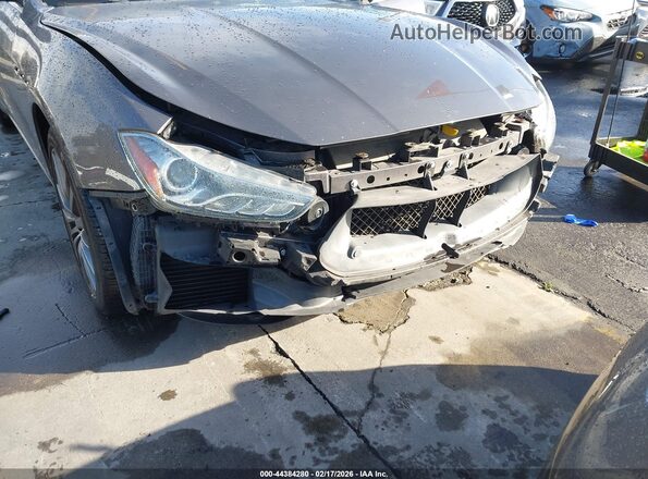 ZAM57XSA6J1304912 2018 MASERATI GHIBLI Gray Widok z przodu