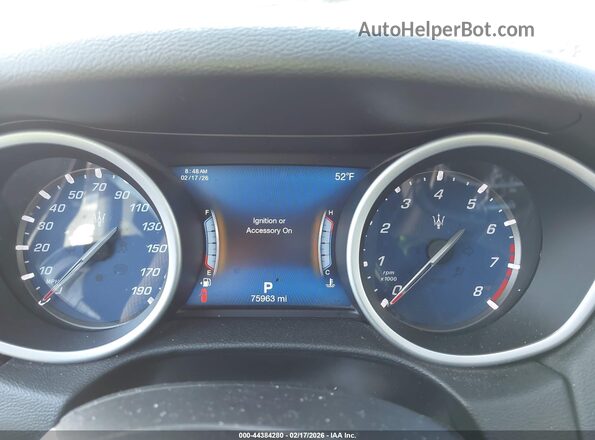 ZAM57XSA6J1304912 2018 MASERATI GHIBLI Gray Widok tylnych siedzeń