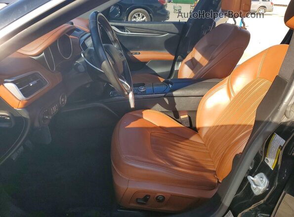ZAM57XSA7J1275873 2018 MASERATI GHIBLI Black Widok wnętrza z przodu