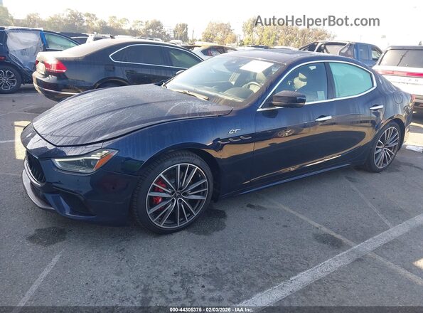 ZAM57XSA8N1388933 2022 MASERATI GHIBLI Blue Vista tres cuartos delantera izquierda