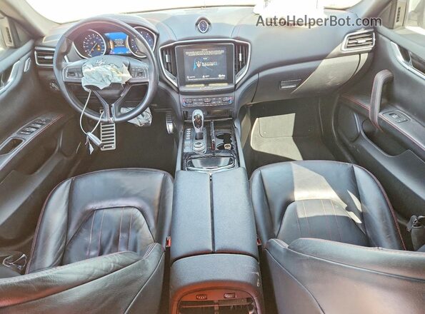 ZAM57YSA7J1277113 2018 MASERATI GHIBLI White Dashboard view