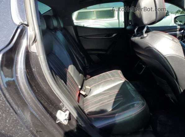 ZAM57YTA8J1278690 2018 MASERATI GHIBLI Black Вид задніх сидінь