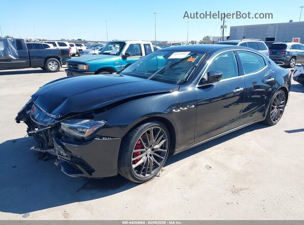 ZAM57YTM4NX399942 2022 MASERATI GHIBLI Black წინა მარცხენა ხედი სამი მეოთხედიდან