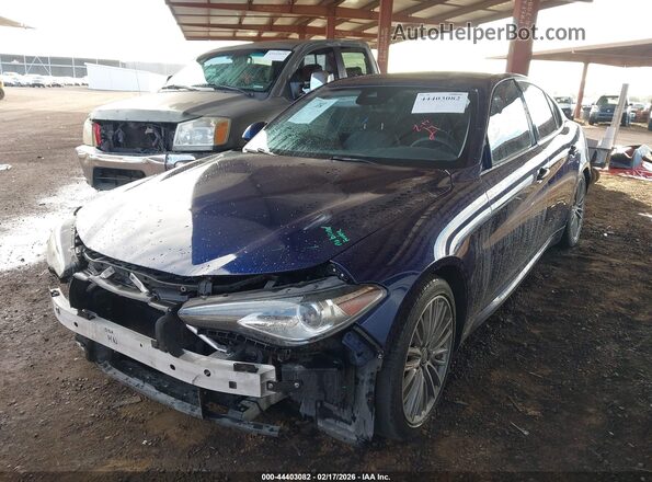 ZARFAECN5H7542084 2017 ALFA ROMEO GIULIA Blue Przód lewy
