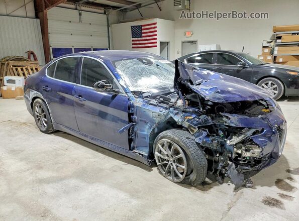 ZARFAEDN2J7565052 2018 ALFA ROMEO GIULIA Blue Front right