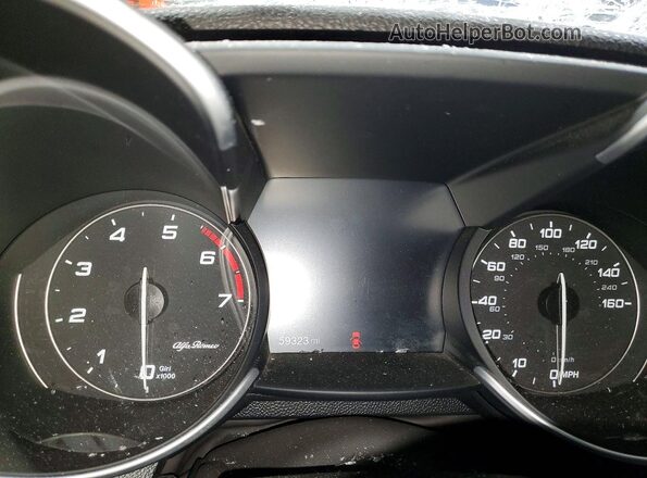 ZARFAEDN2J7565052 2018 ALFA ROMEO GIULIA Blue Instrument cluster view