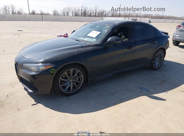 ZARFAMAN3N7655489 2022 ALFA ROMEO GIULIA Black წინა მარცხენა ხედი სამი მეოთხედიდან