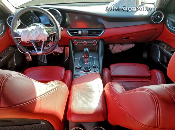 ZARFAMBN1K7606205 2019 ALFA ROMEO GIULIA Charcoal Առջևի վահանակի տեսք