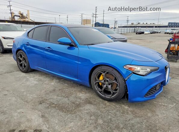 ZARFAMBN2K7608979 2019 ALFA ROMEO GIULIA Blue 