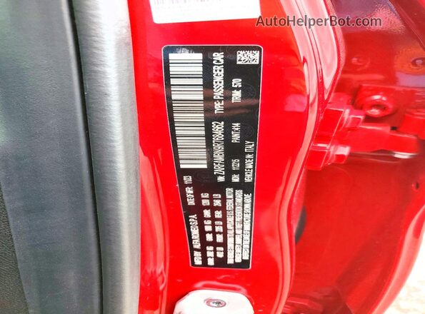 ZARFAMBN9R7684662 2024 ALFA ROMEO GIULIA Red Engine compartment view