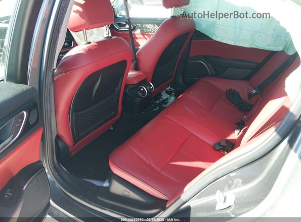 ZARFANAN2M7643631 2021 ALFA ROMEO GIULIA Gray VIN კოდის სტიკერის ხედი