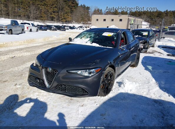 ZARFANAN2M7643631 2021 ALFA ROMEO GIULIA Gray წინა მარცხენა ხედი სამი მეოთხედიდან