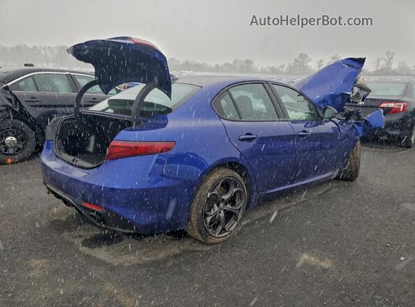 ZARFANBN2L7630536 2020 ALFA ROMEO GIULIA Blue Tył prawy