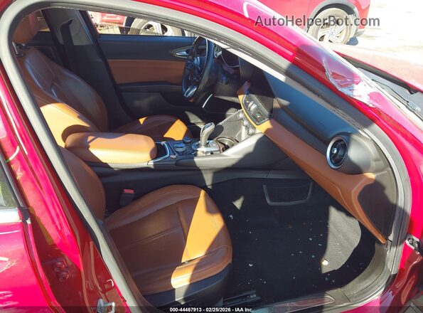 ZARFANBN8L7626149 2020 ALFA ROMEO GIULIA Red Вид салону спереду