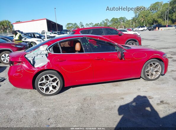 ZARFANBN8L7626149 2020 ALFA ROMEO GIULIA Red Вид задньої частини салону