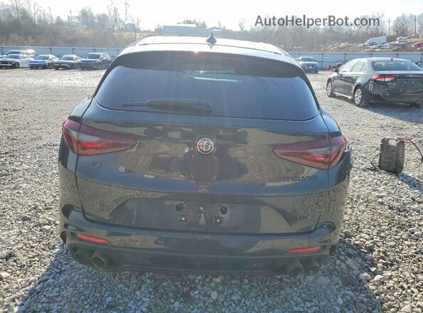 ZASFAKEV0J7C27485 2018 ALFA ROMEO STELVIO Black Вид ззаду
