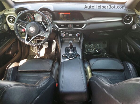 ZASFAKNN8J7B64541 2018 ALFA ROMEO STELVIO Gray წინა პანელის ხედი